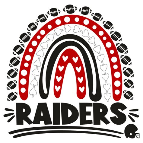 Football Raiders Rainbow Helmet Svg Football Raiders Rainbow Helmet