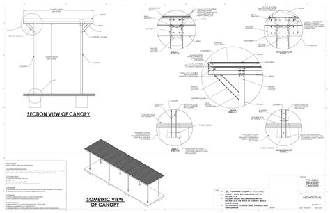 Metal Canopy Details : Gable Canopy Drawings | Download Metal Canopy ...