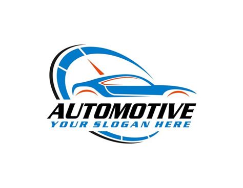 Logotipo De Engrenagem Automotiva Tipografia Vetor Premium