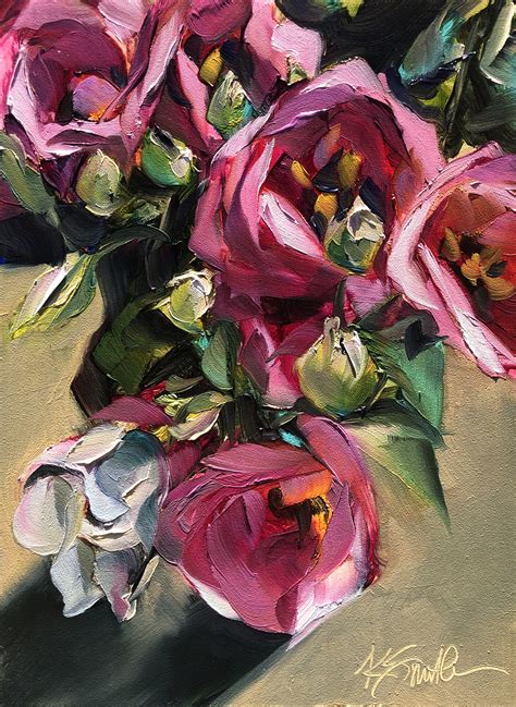 Faith Floral Oil Painting Demo Kim Smith Fine Art Contemporary