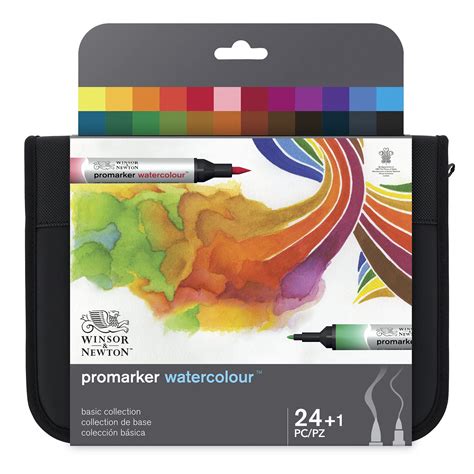 Buy Winsor Newton ProMarker Brush Set 24 Count Basic Collection