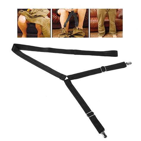 Clip And Pull Dressing Aid Adjustable Pants Wearing Belt With Metal