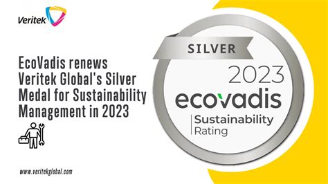 EcoVadis Silver Medal For Sustainability Management 2023 Veritek