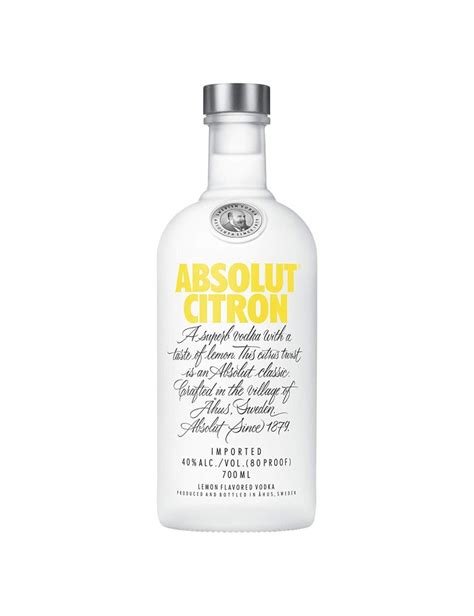 Vodka Absolut Citron Ml Licores La Rebaja