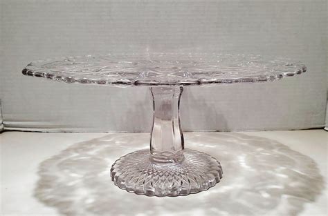 Eapg Imperial Glass Fashion Footed Cake Stand Etsy