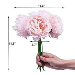 Amazon Tinsow Artificial Peony For Home Decoration 5 Pcs Faux