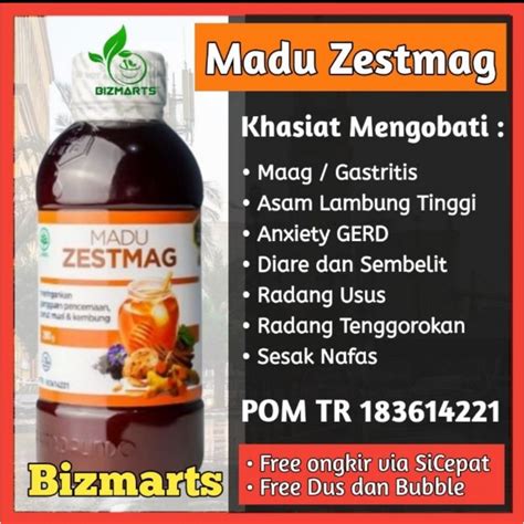 Jual Zestmag Original Madu Herbal Obat Magh Asam Lambung Gerd Ampuh