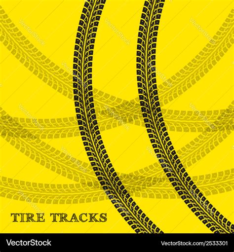 Tire Tracks Royalty Free Vector Image Vectorstock