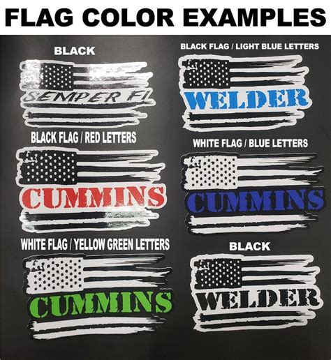 Mechanic American Flag Vinyl Decal Sticker Etsy