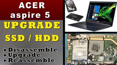 How To Upgrade Acer Aspire A Ssd Hdd Full Guide Youtube