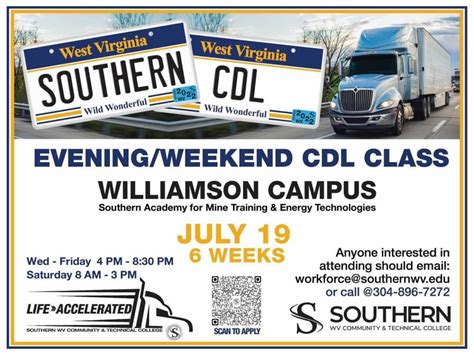 Evening Weekend Cdl Class Southern West Virginia Community And Technical College