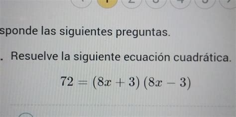 Solved Sponde Las Siguientes Preguntas Resuelve La Siguiente