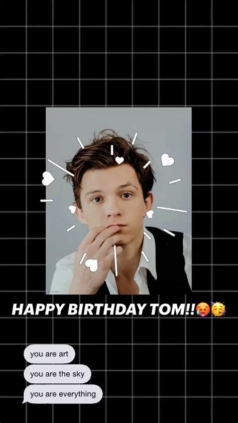 HAPPY BIRTHDAY TOM!!🥵🥳 | Happy birthday tom, Laptop wallpaper, Tom holland