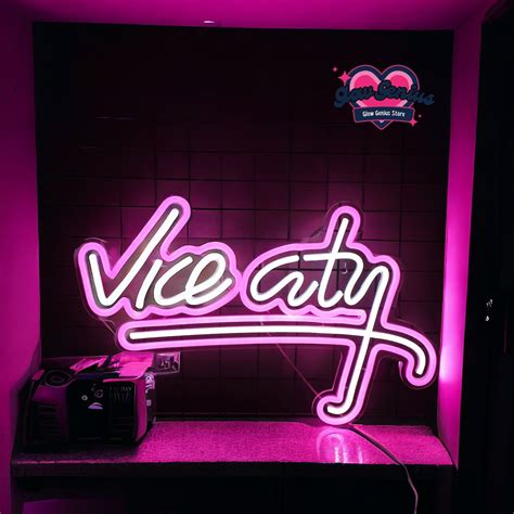 Vice City Neon Sign, Neon Sign, Neon Wall Decor, Home Decor, Neon Light ...