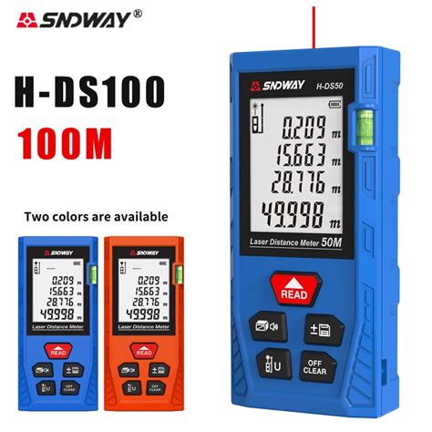 Sndway medidor de distância a laser digital range finder 100m 70m 50m