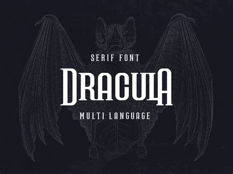 Dracula Serif Font By Nina Pykhtina On Dribbble