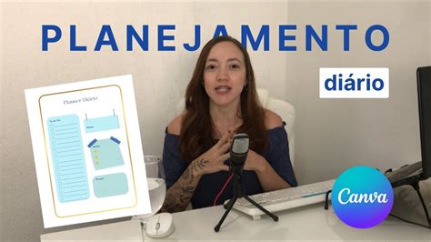 Como criar um planejamento diário no canva Débora Meireles YouTube