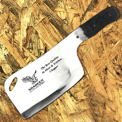 Shaheen Heavy Knife Blank Chef Chopper Meat Cleaver Kitchen Cutlery