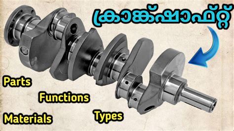 What Is Crankshaft Parts Functions Types Of Crankshaft