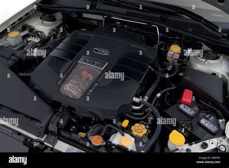 Subaru Outback R In Gold Engine Stock Photo Alamy