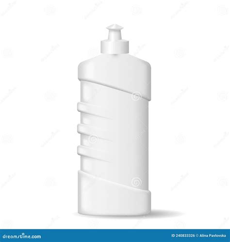 3d Dishwashing Liquid Detergent Bottle Mockup Blank Household And