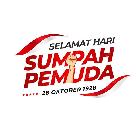 Selamat Hari Sumpah Pemuda 28 Oktober 1928 Vektor Hari Sumpah Pemuda