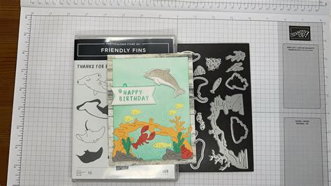 Stampin Up Friendly Fins Birthday Card Tutorial YouTube