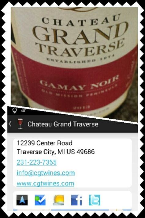 Chateau Grand Traverse 2013 Gamay Noir Wine