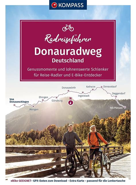 KOMPASS Radreiseführer Donauradweg Deutschland von Donaueschingen bis