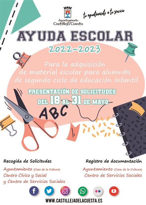 Abierto El Plazo De Solicitud De Las Ayudas Para Material Escolar