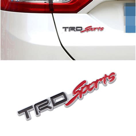 1 Piece 3D Metal For TRD SPORTS Logo Car Sticker Car Rear Trunk Badge