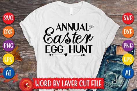 Annual Easter Egg Hunt Svg Design Graphic By Megasvgart · Creative Fabrica