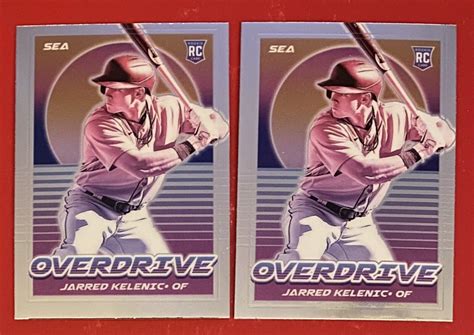 Lot 2 2021 Panini Chronicles Overdrive Jarred Kelenic RC 7 Seattle