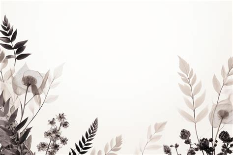 Premium AI Image | a white background with a black and white flower design.