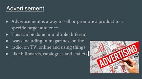 Types Of Advertisement