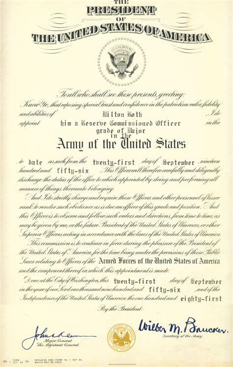 Army Promotion Certificate Template