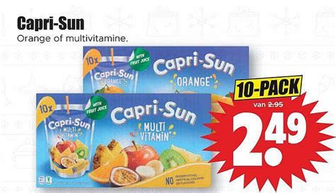 Capri Sun Orange Of Multivitamine Aanbieding Bij Dirk