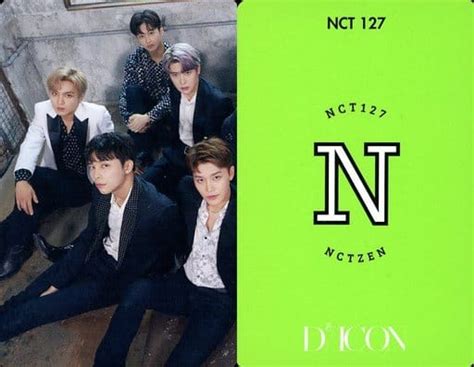 駿河屋 NCT 127 集合 5人 裏面黄緑 Dicon PHOTOCARD101 NCT127フォトカード男性コレクションカード