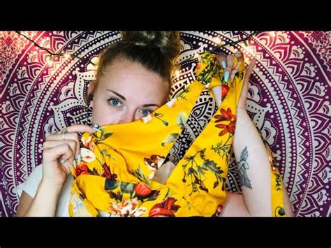 ASMR Bikini Collection Pt 1 Close Whispers Fabric Sounds