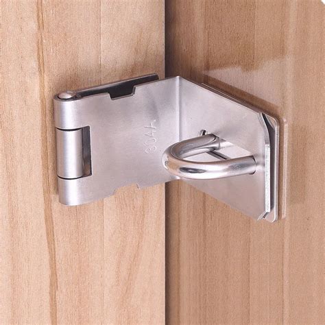 Door Hasp Latch Degree Stainless Steel Safety Angle Locking Latch