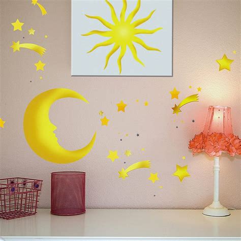 Brewster Home Fashions Euro Moon Stars Wall Decal Moon Wall Decal