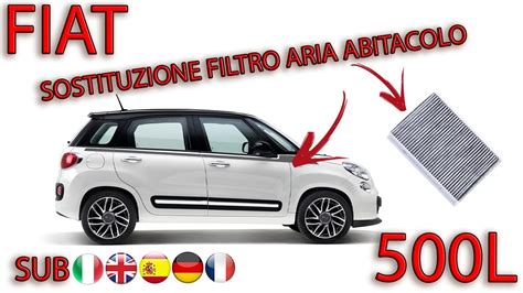 Sostituzione Filtro Aria Abitacolo Fiat L L Fiat L Youtube