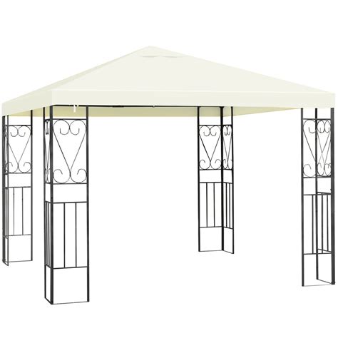 10x10 Ft Canopy Tent - Steel Frame Shade Tent in 2022 | Gazebo canopy ...