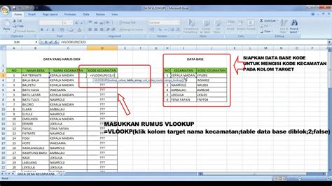 Excel Menggunakan Rumus Vlookup Youtube Photos