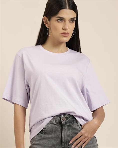 Buy Womens Purple Oversized T Shirt Online At Bewakoof