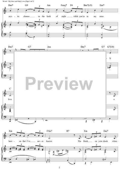 My One And Only Love Sheet Music By Frank Sinatra For Pianovocalchords Sheet Music Now