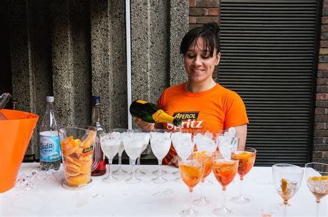 Aperol Spritz Pop Up Bar On Ganton Street At The Carnaby