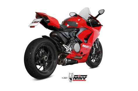 Mivv Slip On Delta Race Black Standard Exhaust For Ducati Panigale