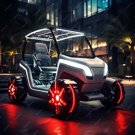 Premium Photo Golf Cart Futuristic Style