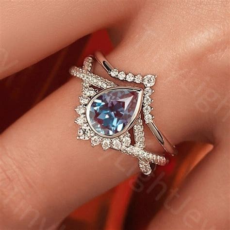 Three Stone Moissanite Engagement Ring 14k White Gold Etsy